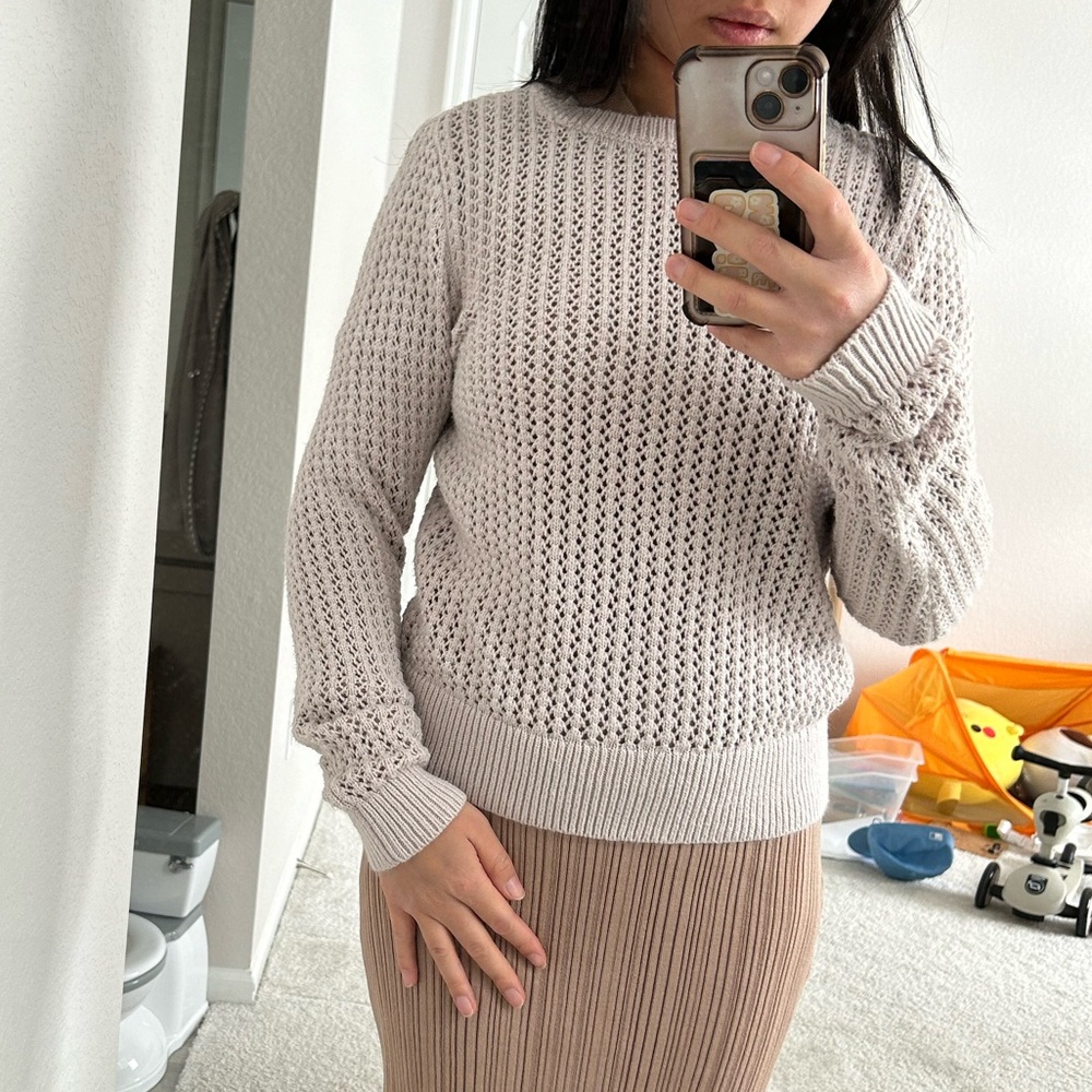 Ann Taylor Loft Waffle Sweater